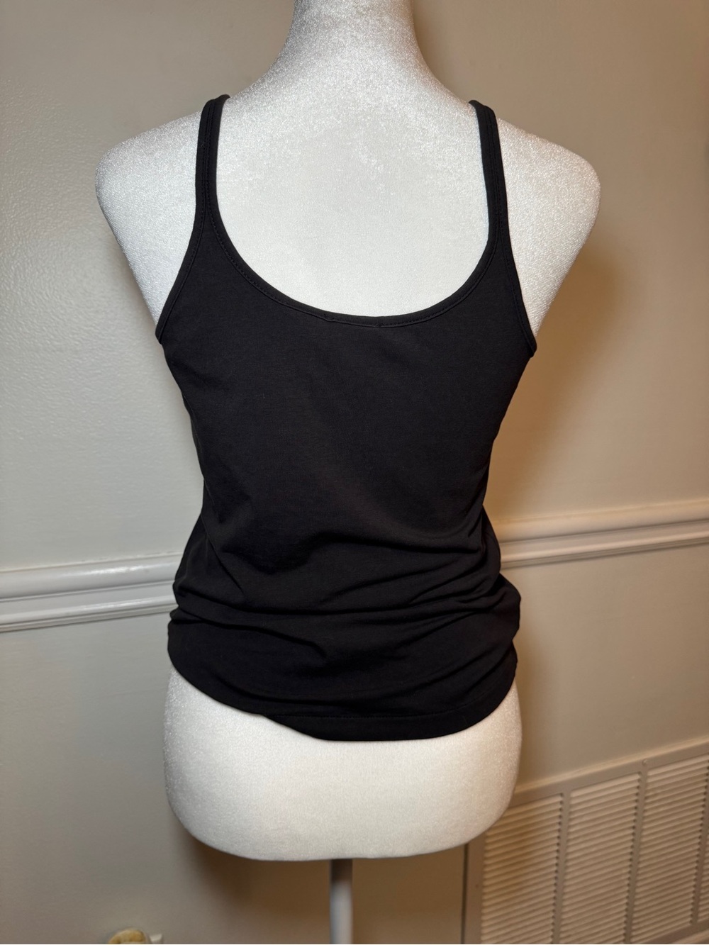 Armani Exchange A|X Black Sequin Front Tank Top Cami Size M - Picture 3 of 10